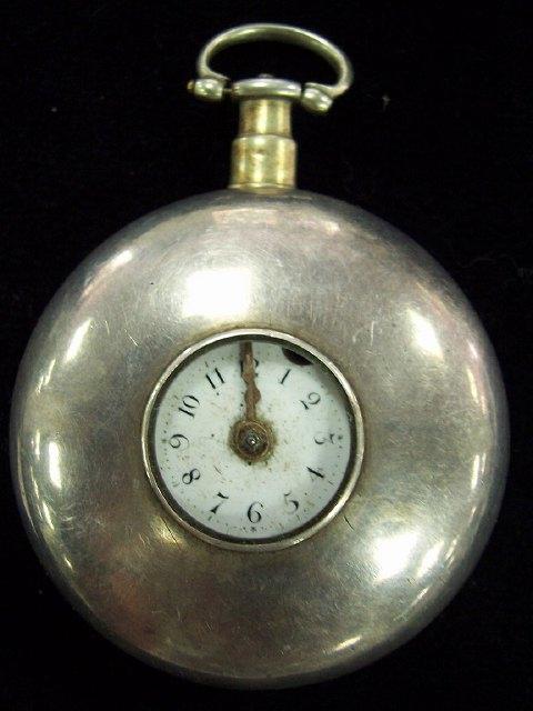 Appraisal: A George III half hunter pocket watch with white enamel