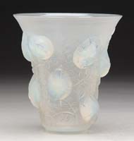 Appraisal: R LALIQUE SAINT FRANCOIS VASE Frosted and opalescent decoration of