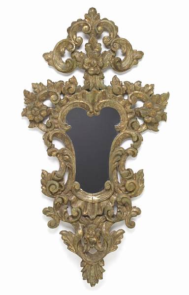 Appraisal: An Italian Rococo giltwood mirror third quarter th century The