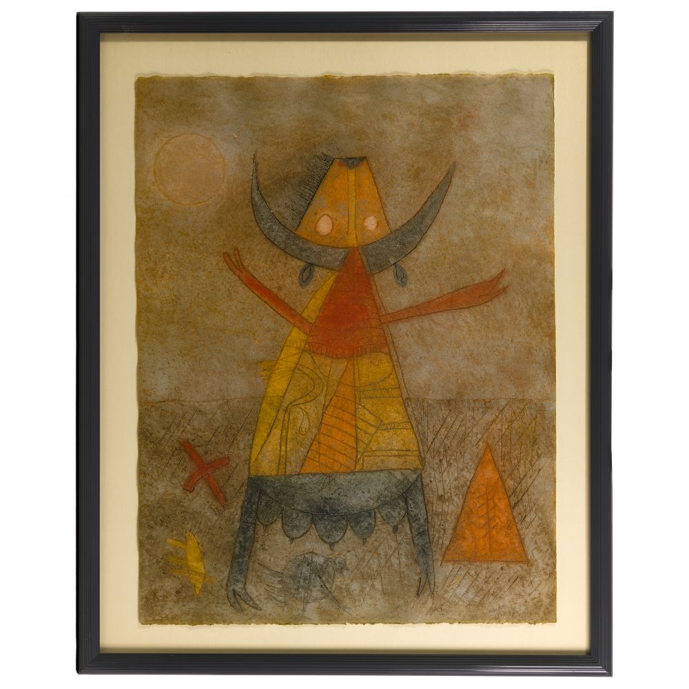 Appraisal: TEODULO ROMULO MEXICAN B COLOR MIXOGRAFIA ON PAPER pencil signed