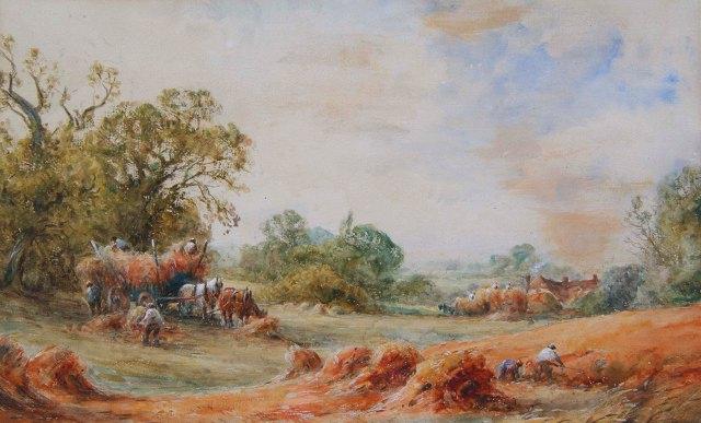 Appraisal: ATTRIBUTED TO HENRY JOHN KINNAIRD exh - Harvester reaping the