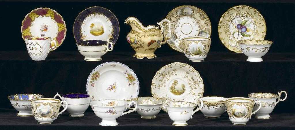 Appraisal: A STUDY COLLECTION OF MID TH CENTURY ENGLISH TEAWARE including