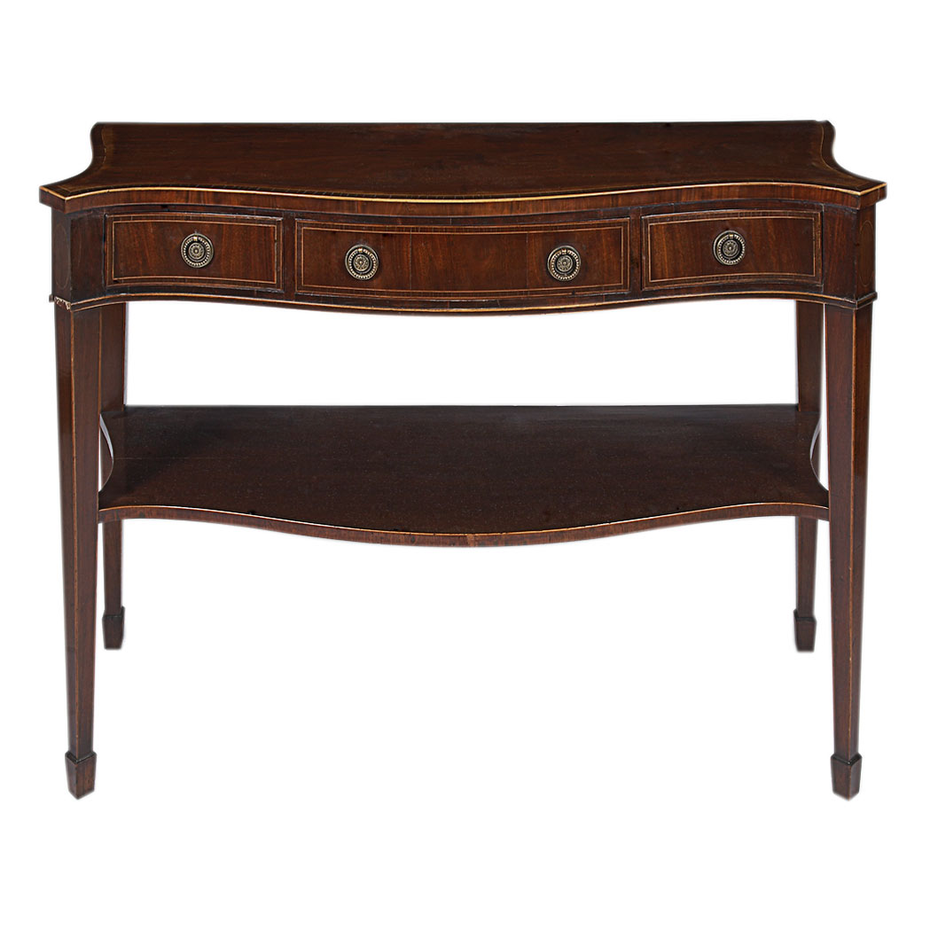 Appraisal: Georgian Style Mahogany Server Height inches width inches depth inches