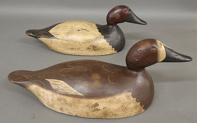 Appraisal: - Pair of Mason premier Back Bay canvasback duck decoys