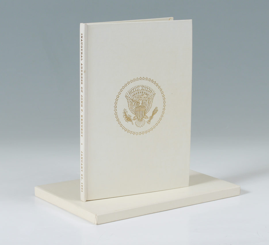 Appraisal: BOUND JOHN F KENNEDY INAUGURAL ADDRESS Government Printing Office GMO