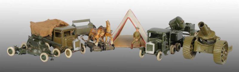 Appraisal: Lot of Britain's Toy Vehicles Guns Description English Includes canvas