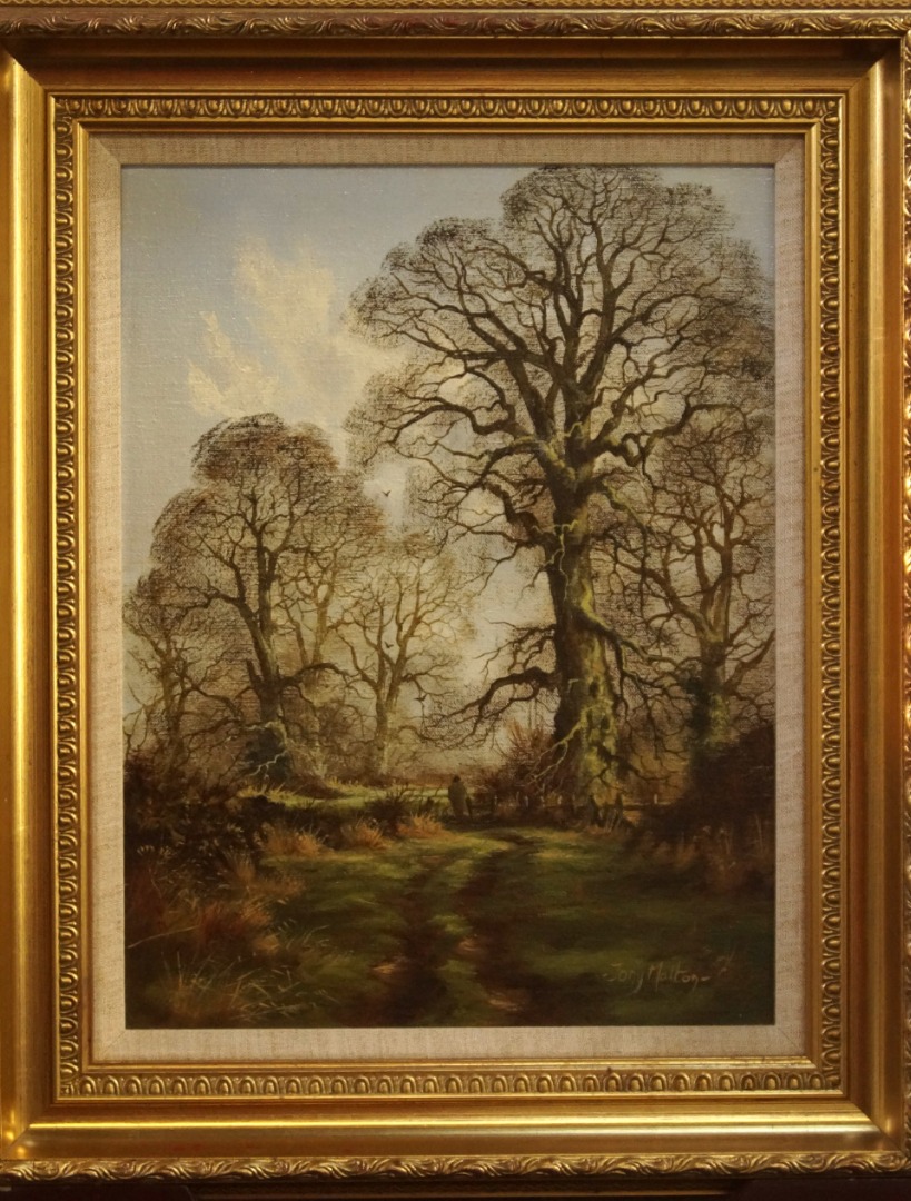 Appraisal: Tony Malton thC Helpston Heath As It Was oil on