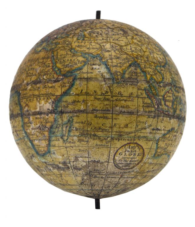 Appraisal: A J W CARY THREE INCH TERRESTRIAL POCKET GLOBE the