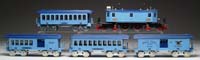 Appraisal: FIVE PIECE MCCOY STANDARD GAUGE PASSENGER SET Contemporary set including