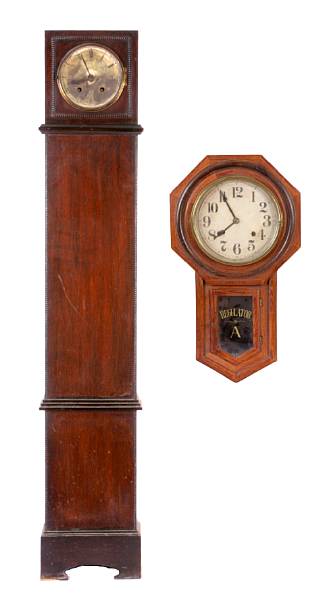 Appraisal: A group of four clocks comprising two grandmother tall case