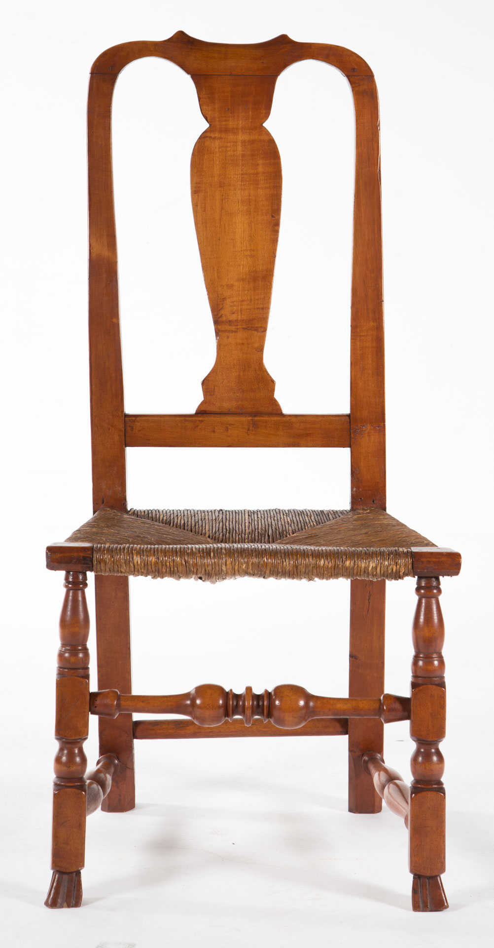 Appraisal: American Queen Anne Side Maple Chair circa New England yoke