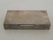 Appraisal: A good engine-turned silver cigarette box by Padgett Braham Ltd