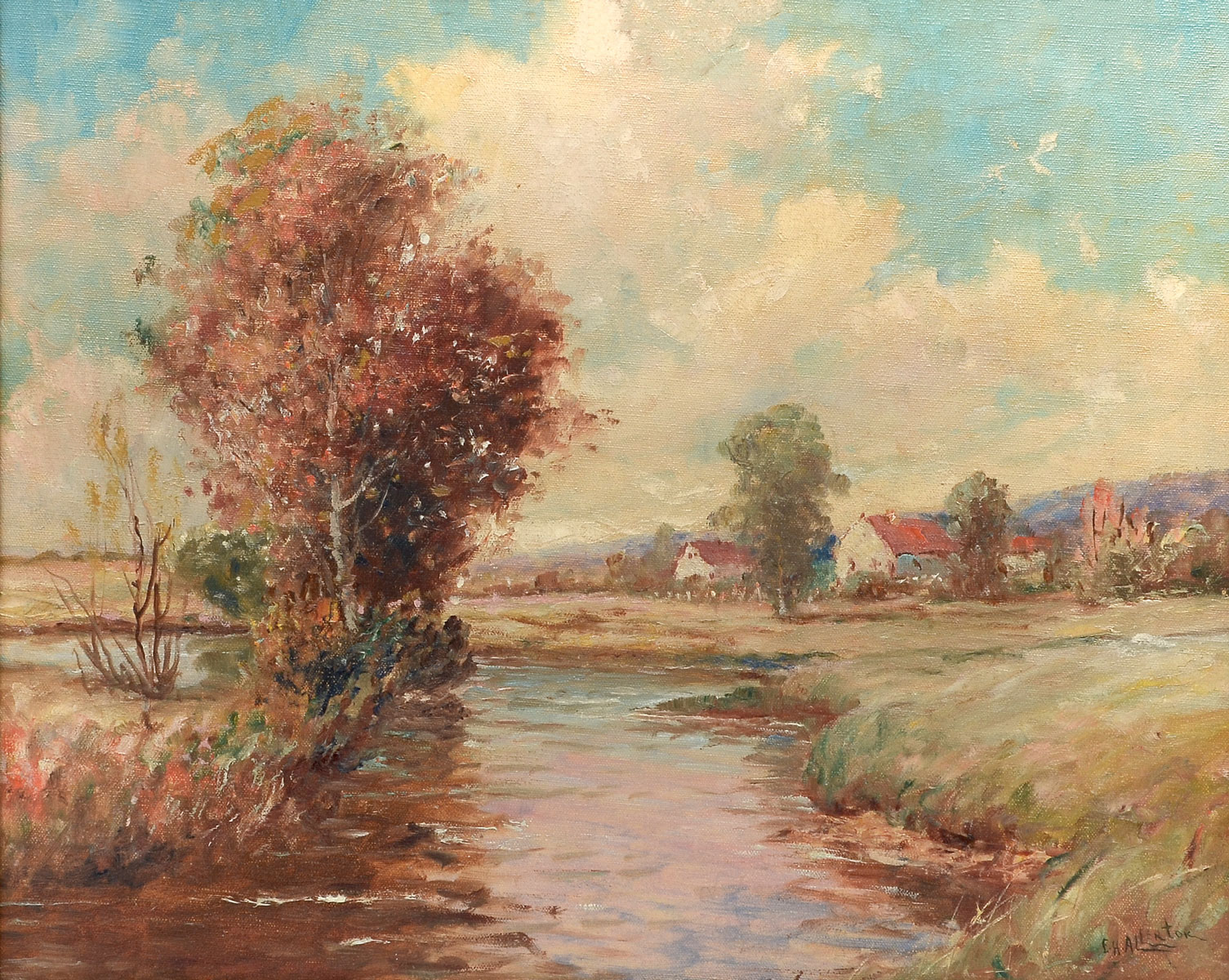 Appraisal: ALLERTON E H American th th Century Autumnal Stream with