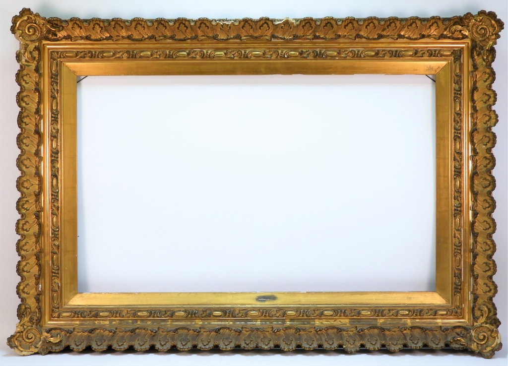 Appraisal: LG HUDSON RIVER VALLEY NY GILT PICTURE FRAME United States