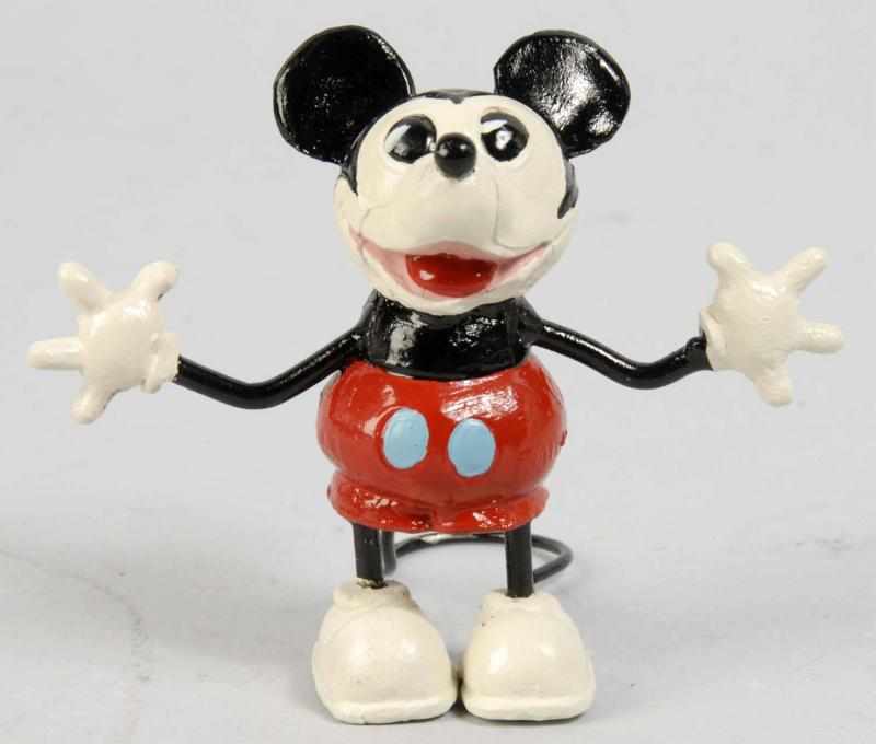 Appraisal: Cast Walt Disney Mickey Mouse Standing Figure Description German Hands-out