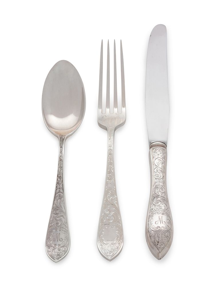 Appraisal: A Canadian Silver Flatware Service for Eight Henry Birks Sons