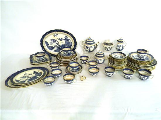 Appraisal: Assembled set of Booths porcelain ''Real Old Willow'' pattern and