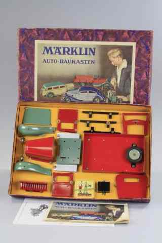 Appraisal: MARKLIN BOXED UNASSEMBLED TRUCK Germany heavy tinplate features red and