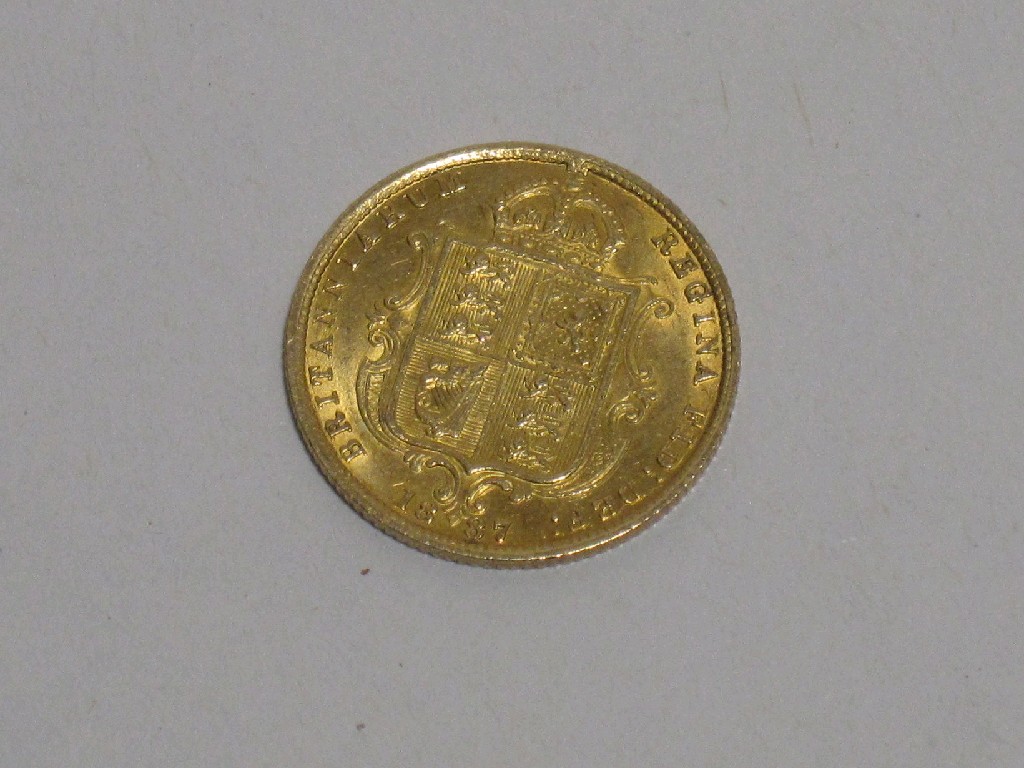 Appraisal: Old Queen Victoria head half sovereign dated