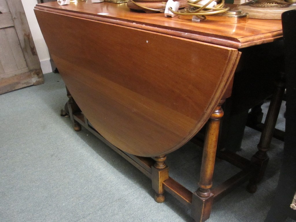 Appraisal: Mahogany drop leaf dining table