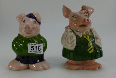 Appraisal: Wade Natwest pig Cousin Wesley with stopper together with similar