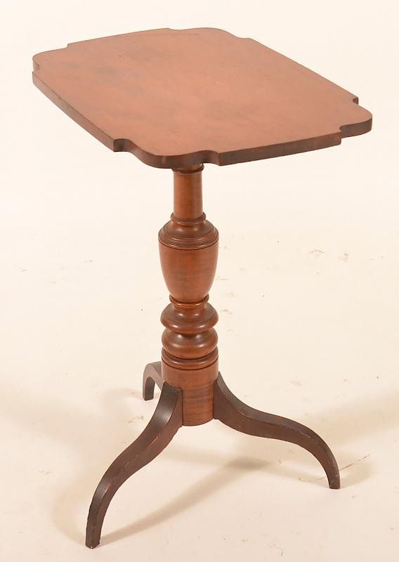 Appraisal: Pennsylvania Federal Cherry Tilt Top Tea Table Pennsylvania Federal Cherry