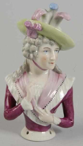 Appraisal: Mrs Siddons Foulds Freure Porcelain Half Doll Description German Beautifully