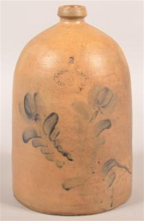 Appraisal: D P Shenfelder Gallon Jug with Floral Decoration D P