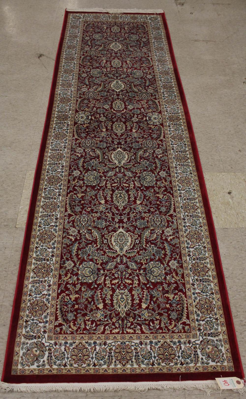 Appraisal: HAND KNOTTED TURKISH 'BAMBOO SILK' AREA RUG overall floral design