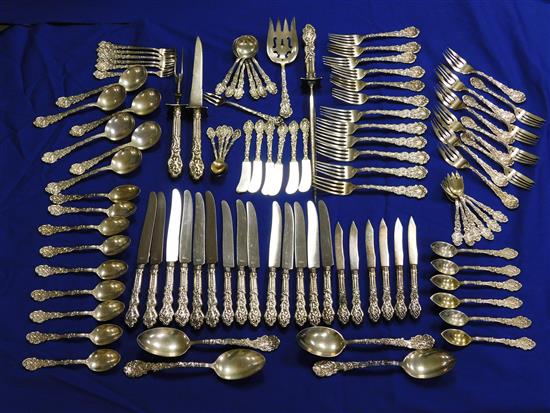 Appraisal: STERLING Gorham Mythologique pattern sterling flatware approximately pieces expected wear