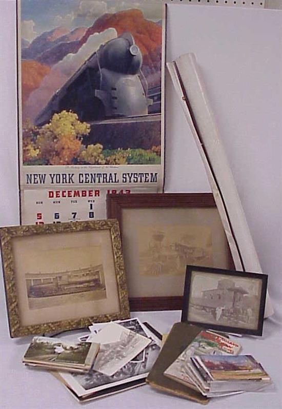 Appraisal: Pennsylvania Railroad calendar N Y Central calendar both as found