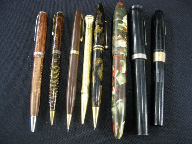 Appraisal: Vintage Fountain Pens Pencils Sheaffer Esterbrook others