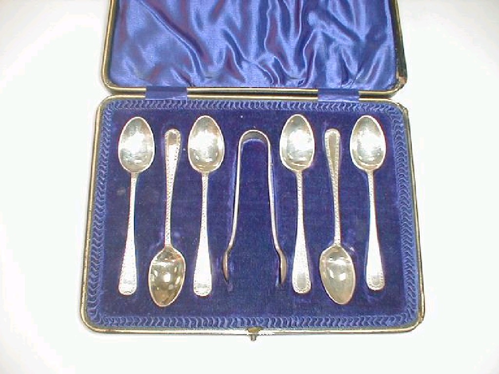 Appraisal: A set of six Edward VII silver teaspoons and matching