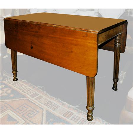 Appraisal: William IV Style Mahogany Drop-Leaf Table Estimate -