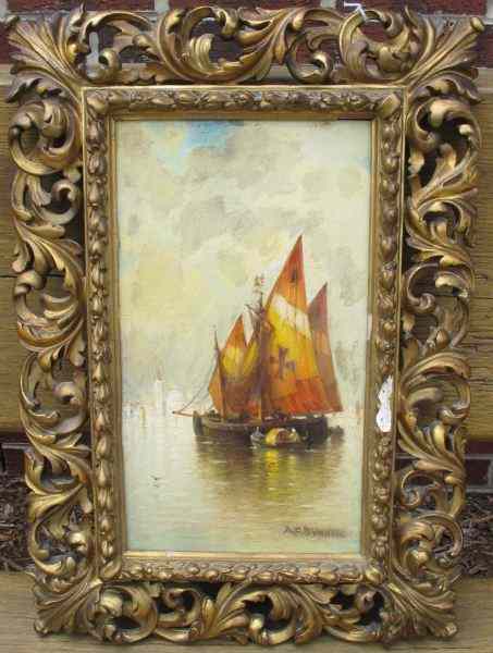 Appraisal: Andrew Fisher Bunner NY - Veniceoil on artist's board signed