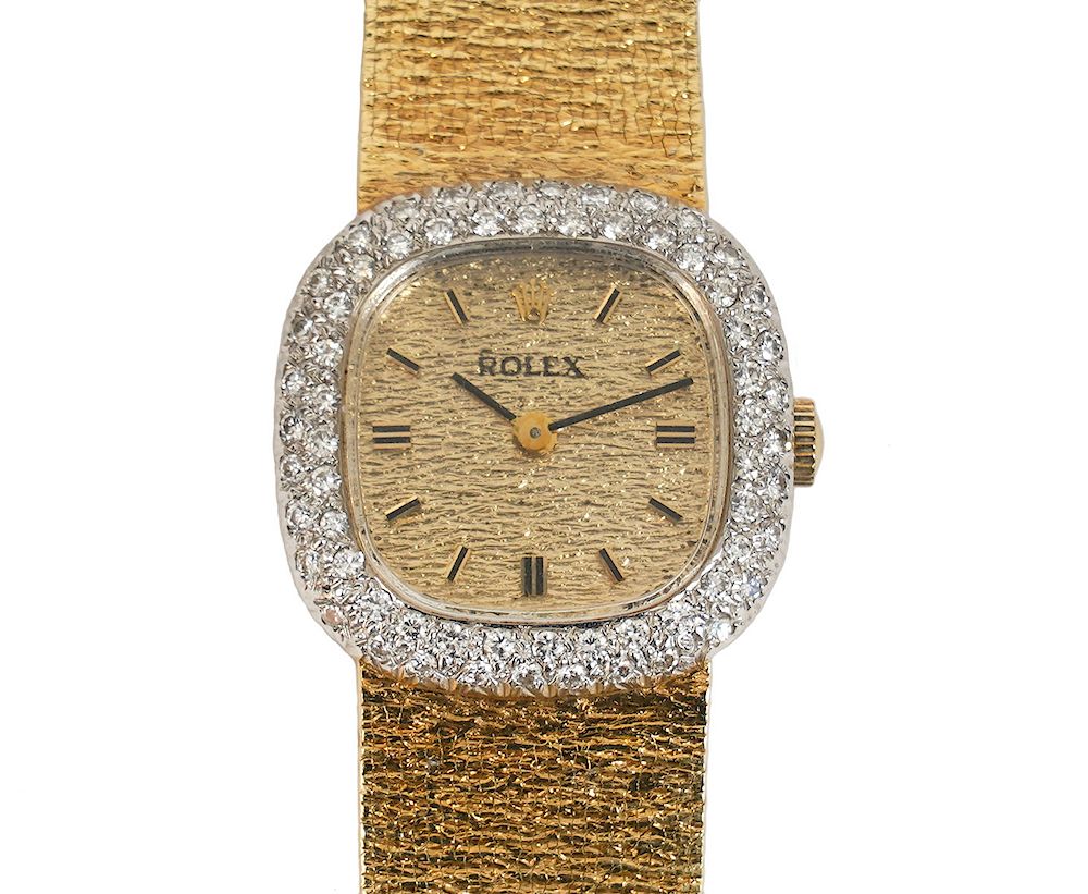 Appraisal: Ladies Rolex K Yellow Gold Diamond Watch Rolex K yellow