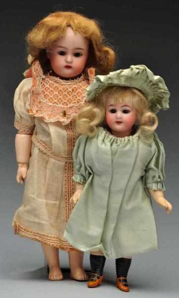 Appraisal: Lot of German Bisque Dolls K R bisque socket head