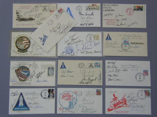 Appraisal: Shuttle Covers A group of covers with complete crew signatures