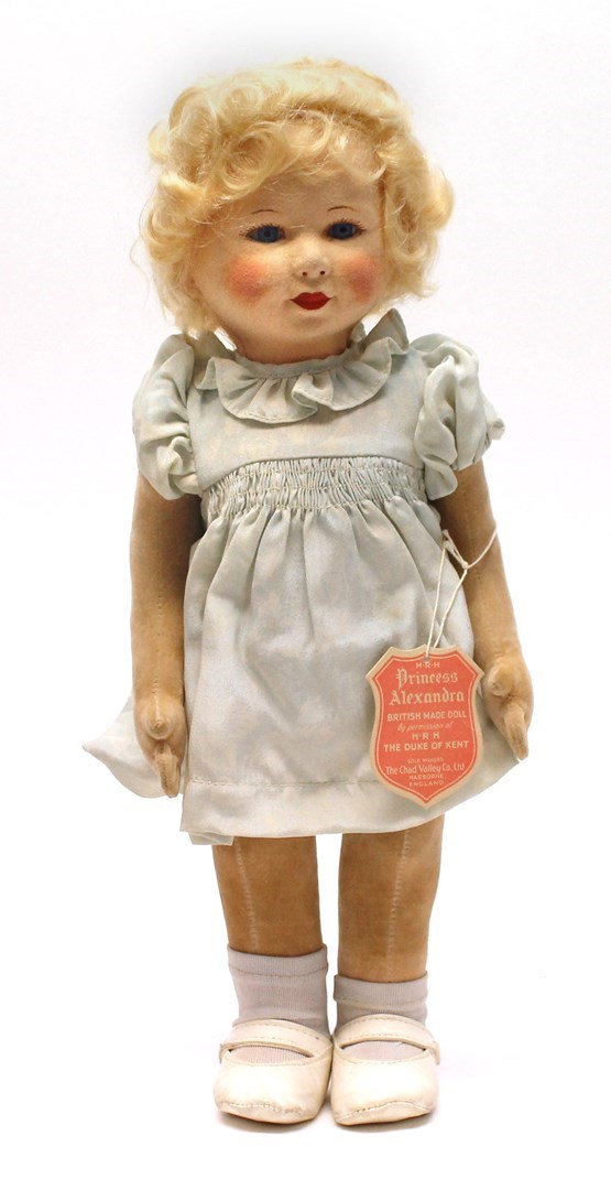 Appraisal: A Chad Valley 'Princess Alexandra' felt doll circa from 'The