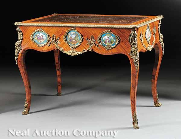 Appraisal: A Good Antique Napoleon III Kingwood Parquetry S vres and