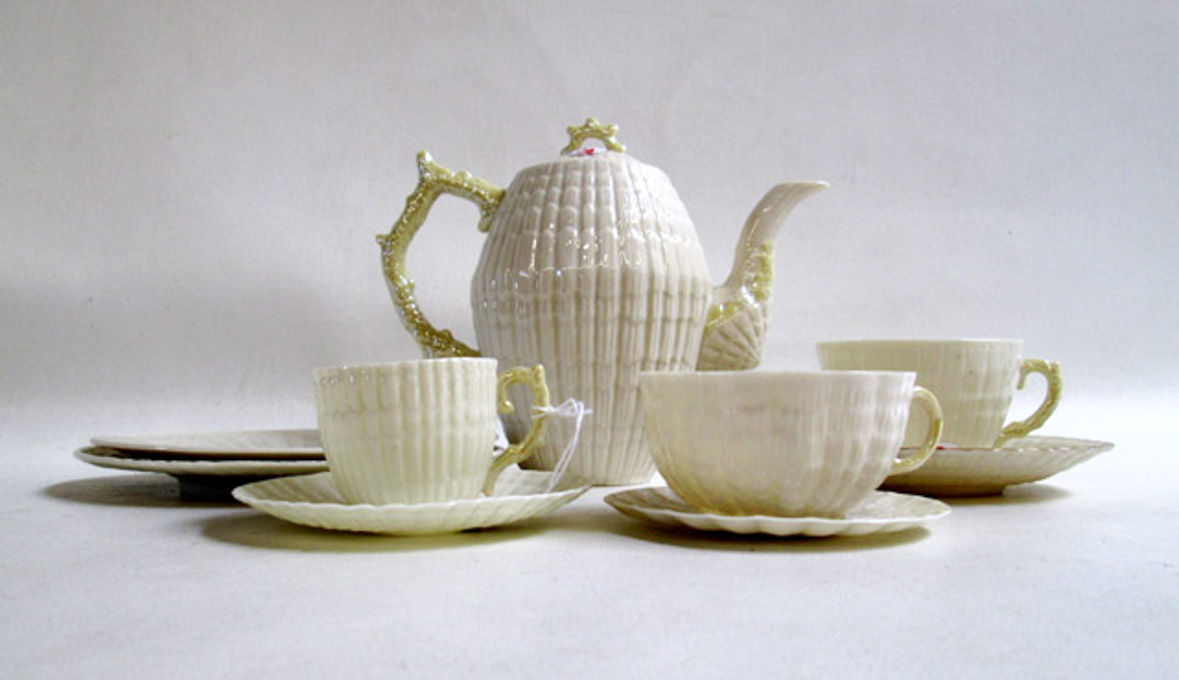 Appraisal: THIRTY SIX PIECES OF BELLEEK TABLE WARE in various forms