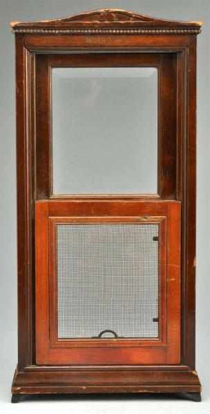 Appraisal: Wooden Burrowes Salesman Sample Window With glass and screen Condition