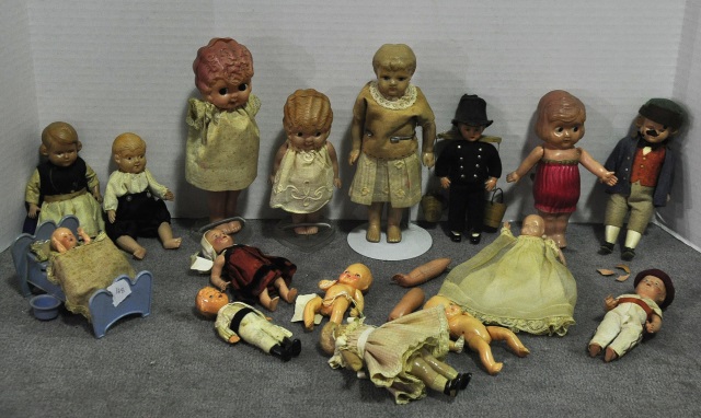 Appraisal: Bx German Celluloid Dolls - H in variation