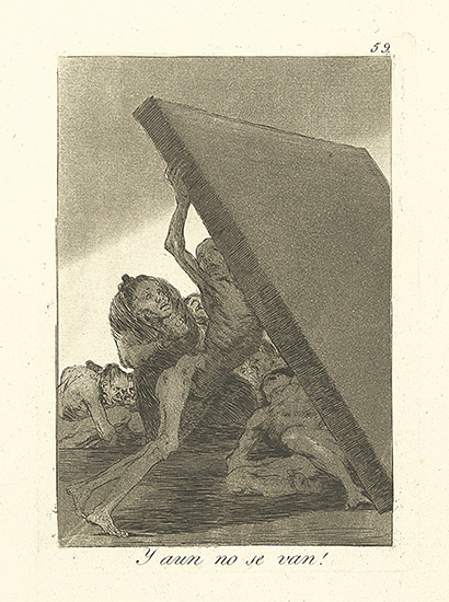 Appraisal: FRANCISCO JOS DE GOYA Y aun no se van Etching