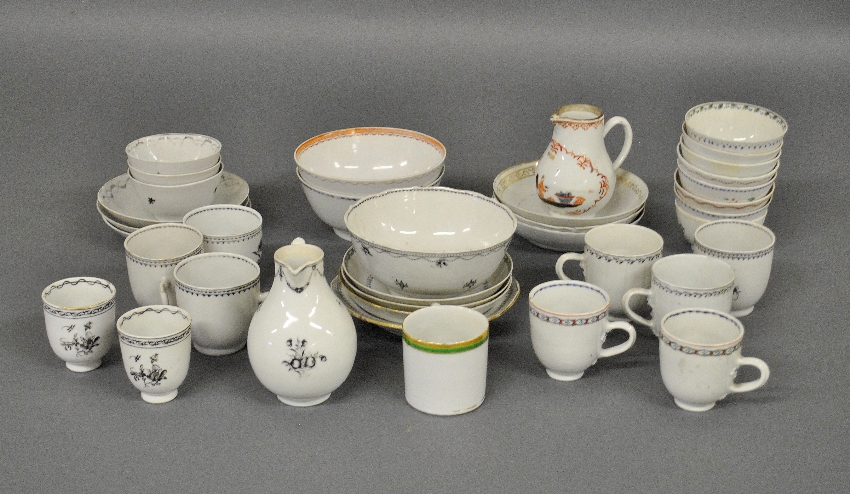 Appraisal: - Group of th th c Chinese export tableware- cups