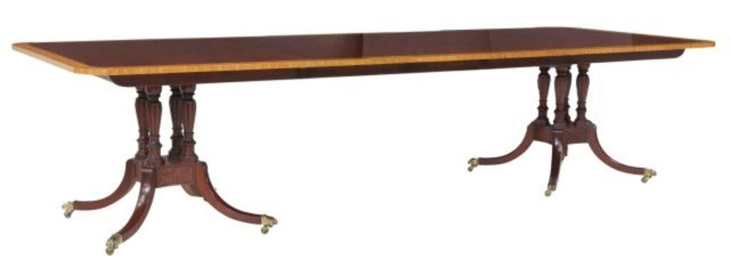 Appraisal: Sheraton style mahogany extension dining table from the Historic Charleston