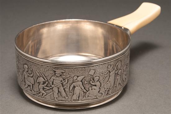 Appraisal: American silver porringer Tiffany Co New York early th century