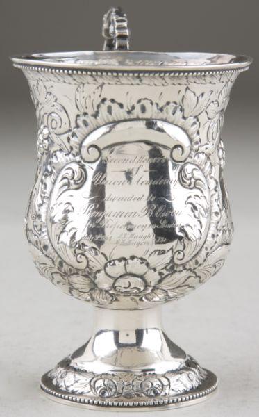 Appraisal: Baltimore Repousse Coin Silver Youth Cup by Thomas J Brown