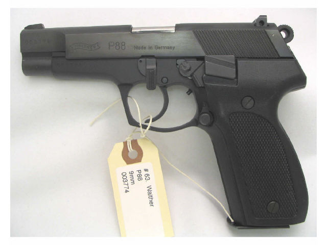 Appraisal: Walther model P semi-automatic mm with box and books serial