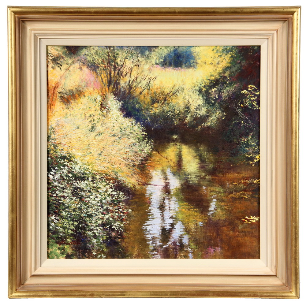 Appraisal: GRAHAM PAINTER CONTEMPORARY BRITISH River Reflections oil on canvas signed